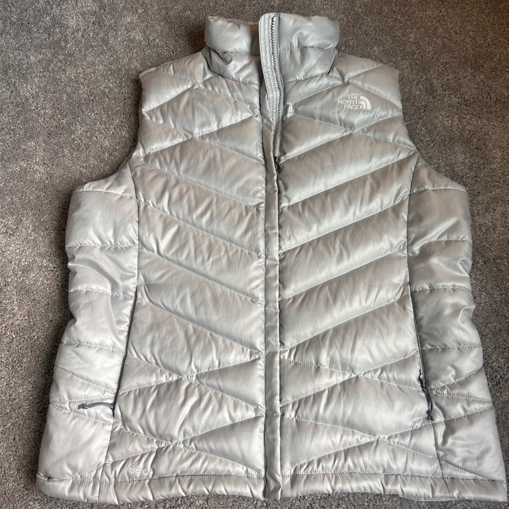 The North Face Women's Gray Quilted Vest